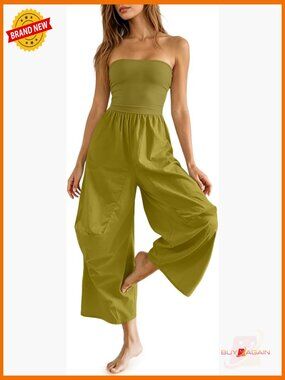 Convertible Strapless Jumpsuit Harem Pants Boho Romper Off Shoulder Yoga Outfit